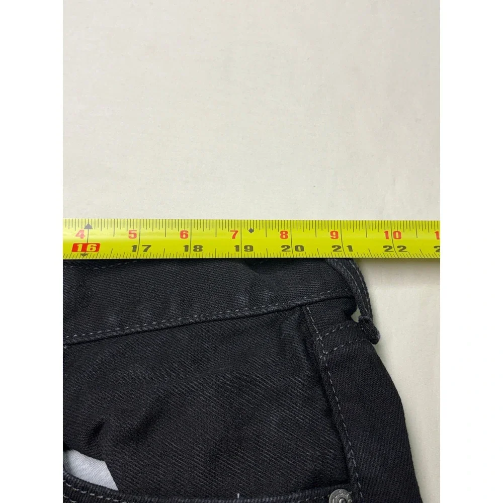 Levis 505 Regular Fit Black Jeans Mens W42 L28 Straight Leg‎ Denim 00505-0260